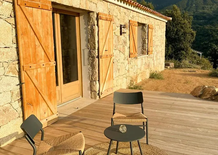 Stone Sheepfold With Sea View In Corsica Holiday home Sari-D'orcino