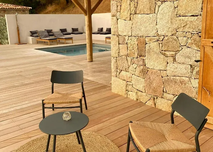 Stone Sheepfold With Sea View In Corsica Sari-D'orcino